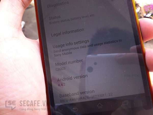 красный Sony Xperia Z1