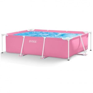 ���� ������ ������� ��������� Intex Pink Metal Frame 28266 220�150�60��, 1662 � ��������-�������� ������������