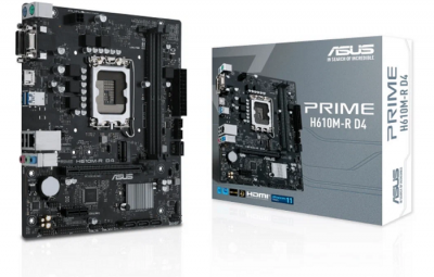 ����������� ����� ASUS PRIME H610M-R D4-SI LGA1700 Intel H610 DDR4 mATX uATX PCI-E/DisplayPort/HDMI