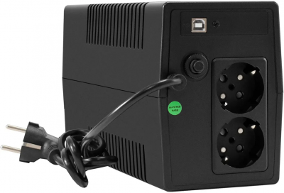 ���� ������ ��� ExeGate Smart LB-1000.LCD.AVR.2SH.USB (EX299507RUS) ������, 1000VA/650W, LCD, AVR, 2*Schuko, USB, ������� 12V 9Ah ��������-�������� ������������