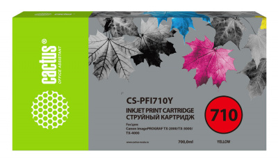 ���� ������ �������� CACTUS CS-PFI710Y, yellow ��������-�������� ������������