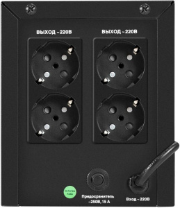 ���� ������ ��� ExeGate Smart LB-2200.LCD.AVR.4SH (EX299786RUS) ������, 2200VA/1300W, ������� LCD, AVR, 4*Schuko, ������� 12V 9Ah ��������-�������� ������������