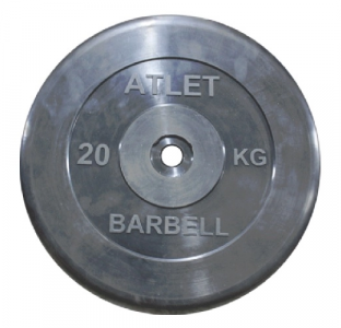 ���� ������ ���� ��� ������ MB Barbell Atlet (31 ��, 20 ��), Black ��������-�������� ������������