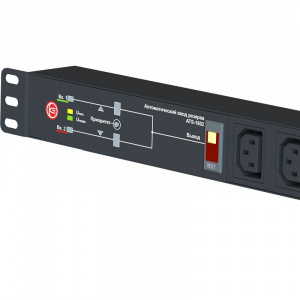 ���� ���������� Elemy ATS, 220�, 8A,���� C14 x 2, ����� (6) Schuko