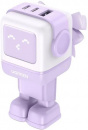 �������� ���������� UGREEN CD361 Nexode Robot GaN 65W USB-A+2*USB-C Purple