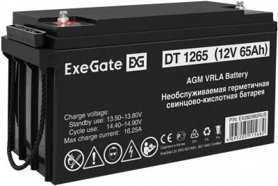 ���� ������ �������������� ������� ExeGate DT 1265 12V 65Ah, ��� ���� �6 (282980) ������ ��������-�������� ������������