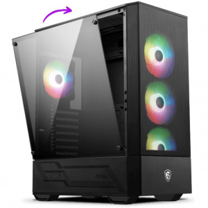 ������ ��� ���������� MSI MAG FORGE 112R USB 3.0, 4x120mm ARGB Fan, Tempered Glass Window, Brown Box, black