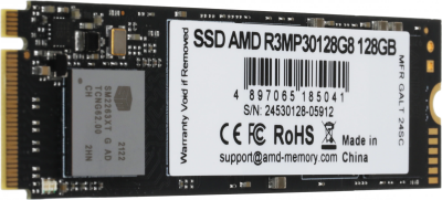 SSD-���������� AMD PCIe 3.0 x4 128GB R3MP30128G8 Radeon M.2 2280, ������