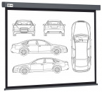 ����� ��� ��������� Cactus 168x299�� Wallscreen CS-PSW-168X299-SG 16:9 ��������-���������� �������� grey