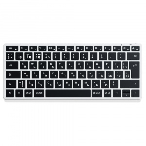 ���� ������ ���������� Satechi Slim X1 Bluetooth Backlit Keyboard, Bluetooth, Silver ��������-�������� ������������