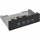 ������ ExeGate U5H-625, 5,25"", 4*USB3.0 black