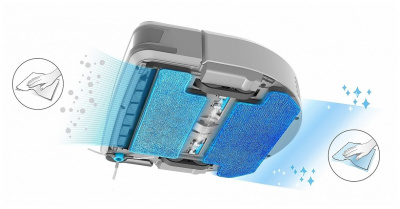 ���� ������ �����-������� HOBOT LEGEE-7, black/blue ��������-�������� ������������