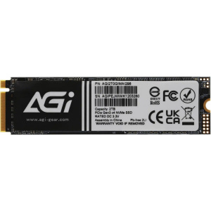 SSD-���������� AGI AI298 M.2 PCIe 2TB RETAIL-Color Box (AGI2T0GIMAI298-CB) ������