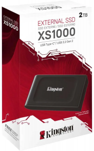 ���� ������ SSD-���������� ������� Kingston 2Tb SXS1000 metal case black SXS1000/2000G ��������-�������� ������������