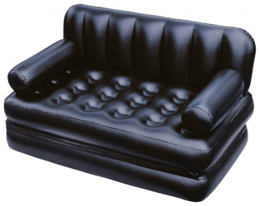 ���� ������ ������� �������� BestWay 75054 BW Double 5-in-1 Multifunctional Couch 188�152�64 ��, black ��������-�������� ������������