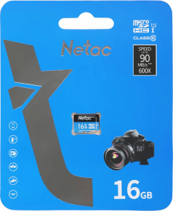 ���� ������ ����� ������ Netac Class 10 U3 P500 16Gb Standart microSDHC ��������-�������� ������������