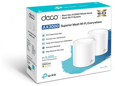 Wi-Fi ������ TP-Link Deco X60 AX3000 Mesh (2-Pack), white