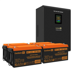 ���� ������ ��� EX296003RUS + ������� 65A� EX282982RUS 4�� ExeGate FineSine SX-3000.LCD.AVR.2SH.T ��������-�������� ������������