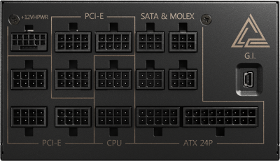 ���� ������� MSI MEG Ai1300P PCIE5, 1300W, 306-7ZP4A11-CE0 80+ Platinum, black
