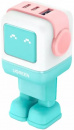 �������� ���������� UGREEN CD361 Nexode Robot GaN 65W USB-A+2*USB-C, Pink-Blue