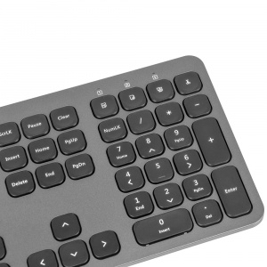 ���� ������ ���������� + ���� Oklick 300M USB 1488402, grey/black ��������-�������� ������������