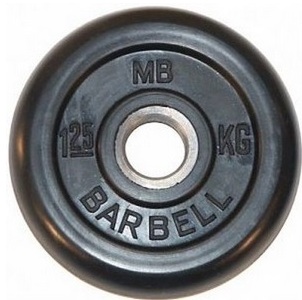���� ������ ���� ��� ������ MB Barbell MB-PltB31-1,25, black ��������-�������� ������������