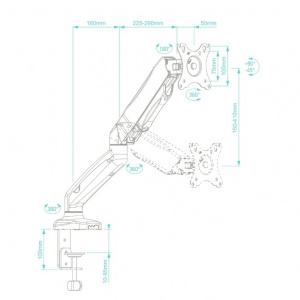 ���� ������ ��������� Onkron G80, 13-27'', white ��������-�������� ������������