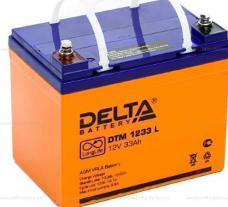 ���� ������ �������������� ������� Delta DTM 1233 L (12V / 33Ah) , ��������- ��������� ����������� , orange ��������-�������� ������������