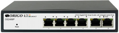 ���������� Origo OS2406P/60W (OS2406P/60W/A1A) ������ 6x1����/� 4PoE 60W �������������