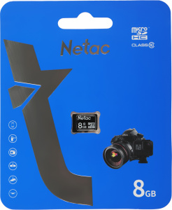 ���� ������ ����� ������ Netac 8GB P500 Standard MicroSDHC C10 up to 20MB/s (NT02P500STN-008G-S) ������ ��������-�������� ������������