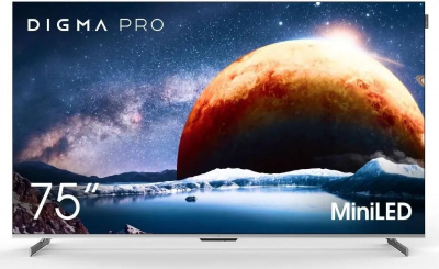 ��-��������� 75" DIGMA PRO Mini LED 75Q 4K Ultra HD, ����� ��, �����������