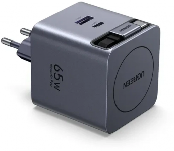 �������� ���������� UGREEN X615 65W GaN � ��������� ������� USB-C&USB-A ����� ������