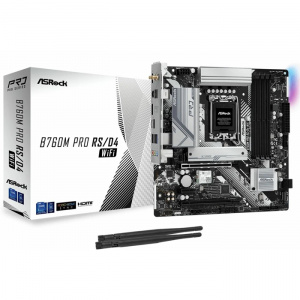 ����������� ����� ASRock B760M PRO RS/D4 WIFI, Socket 1700, Intel B760, 4xDDR4-3200, HDMI/DP