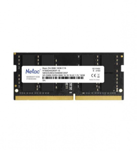 ����������� ������ Netac NTBSD4N26SP-16 16GB DDR4 SO-DIMM 2666��z PC2130