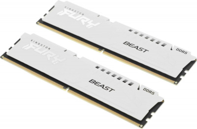 ����������� ������ Kingston FURY Beast DDR5 DIMM 32Gb 6400Mhz White EXPO (KF564C32BWEK2-32)