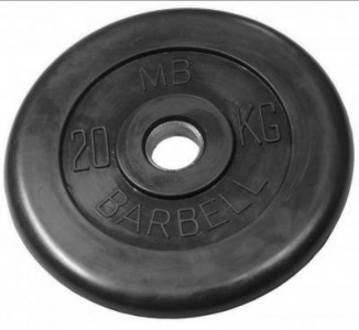 ���� ������ ���� ��� ������ MB Barbell (MB-PltB51-20) black ��������-�������� ������������