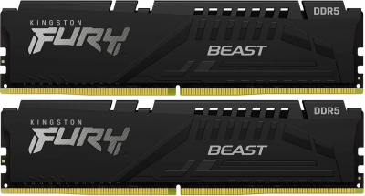 ����������� ������ Kingston 2x32Gb KIT Fury Beast 64Gb DDR5 5200MHz (KF552C40BBK2-64) ������