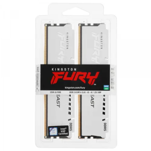 ����������� ������ Kingston 2x16Gb DDR5 DIMM 5600MHz Fury Beast White KF556C40BWK2-32
