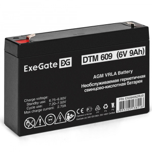 ���� ������ �������������� ������� ExeGate DTM 609 EX294052RUS 6V 9Ah ��������-�������� ������������