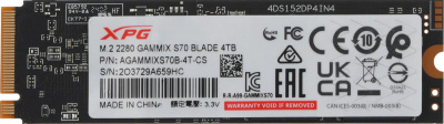 SSD-���������� ADATA 4TB M.2 2280 AGAMMIXS70B-4T-CS