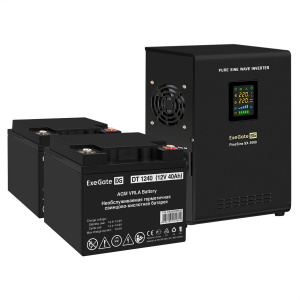 ���� ������ �������� ��� ExeGate EX295997RUS + ������� 40A� EX282976RUS FineSine SX-1000.LCD.AVR.2SH ��������-�������� ������������