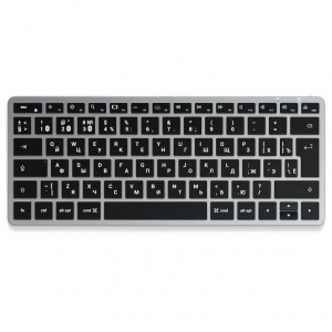 ���� ������ ���������� Satechi Slim X1 Bluetooth Backlit Keyboard, Bluetooth, grey ��������-�������� ������������
