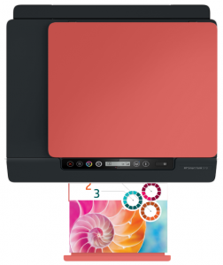 ���� ������ ��� HP Smart Tank 519 AiO (3YW73A) red/black ��������-�������� ������������