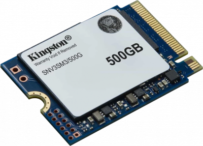 SSD-���������� Kingston NV3 500Gb (SNV3SM3/500G) �����, M.2 2230, PCI-E 4.0 x4, 3D TLC, 5000/3000