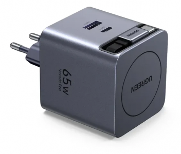 �������� ���������� UGREEN X614 45W GaN � ��������� ������� USB-C&USB-A ����� ������