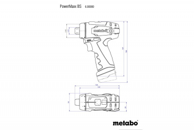 �����-���������� �������������� Metabo PowerMaxx BS (600080500)