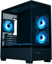 ������ ��� ���������� XASTRA Q500M 6ARGB-C10-UC Black mATX/Aquarium/Screewless/ 6x120mm ARGB PWM FM fans/Argb+PWM HU