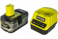 ����� Ryobi ONE+ Li-Ion ����������� 4.0A� + �������� ���������� RC18120, RC18120-140