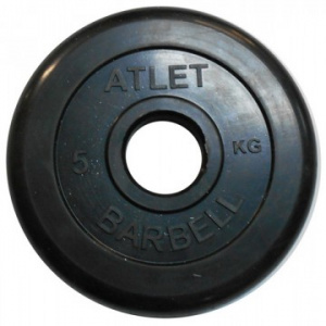 ���� ������ ���� ��� ������ MB Barbell Atlet (51 ��, 5 ��), black ��������-�������� ������������