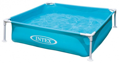 ���� ������ ������� ��������� Intex 57173 Mini Frame (122�122�30 ��) blue ��������-�������� ������������
